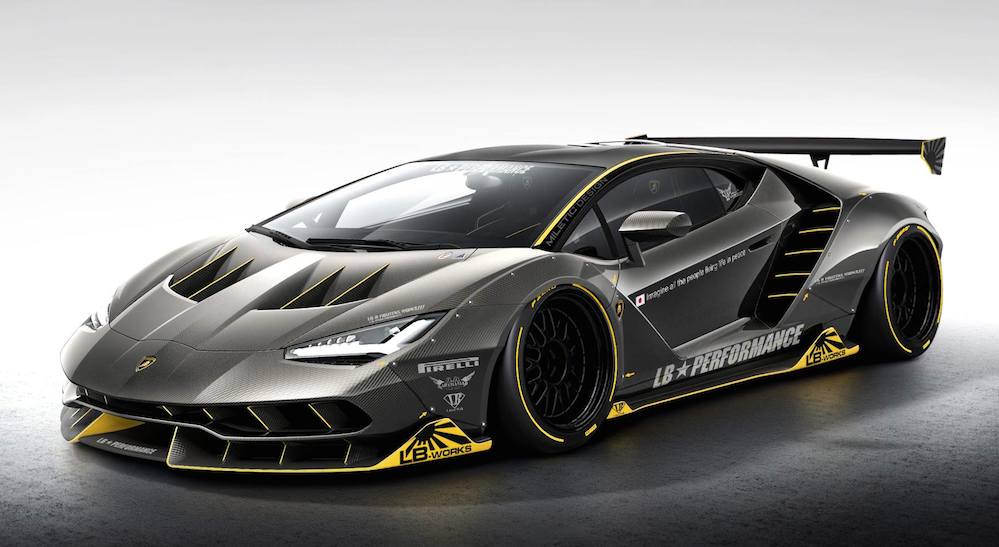 Lamborghini Centenario with Liberty Walk Kit Pops-Up in Virtual Tuning